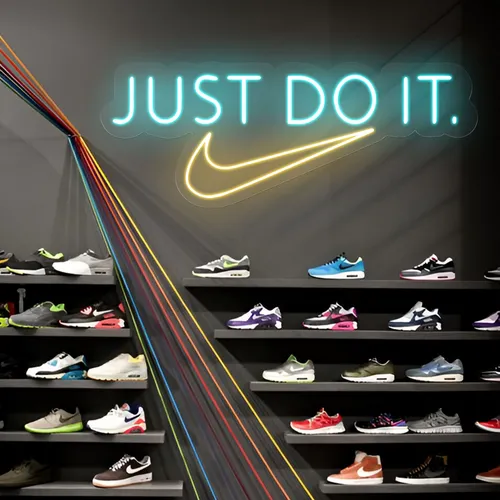 Just Do It Neon Sign - Custom Aprons Now