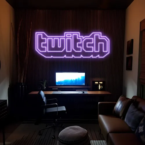 Twitch Neon Signs - Custom Aprons Now