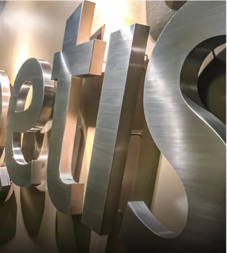 Stainless Steel Signs - Custom Aprons Now