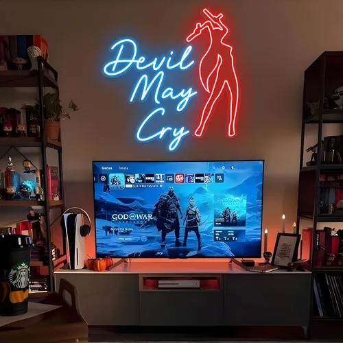 Devil May Cry Neon Sign - Custom Aprons Now