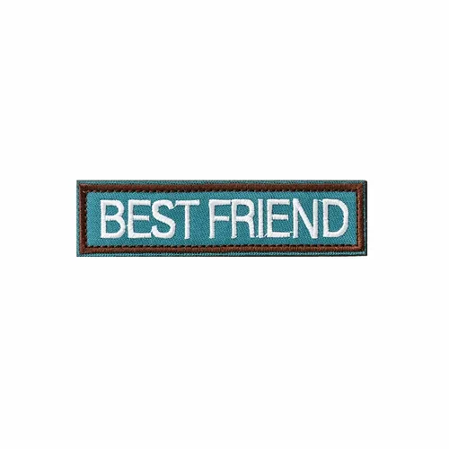 Blue and Brown Best Friend Patch - Custom Aprons Now
