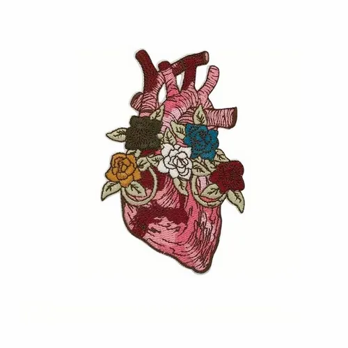 Heart of Flowers Patch - Custom Aprons Now