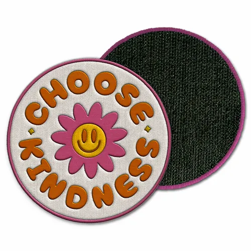 Round Choose Kindness Velcro Patch - Custom Aprons Now