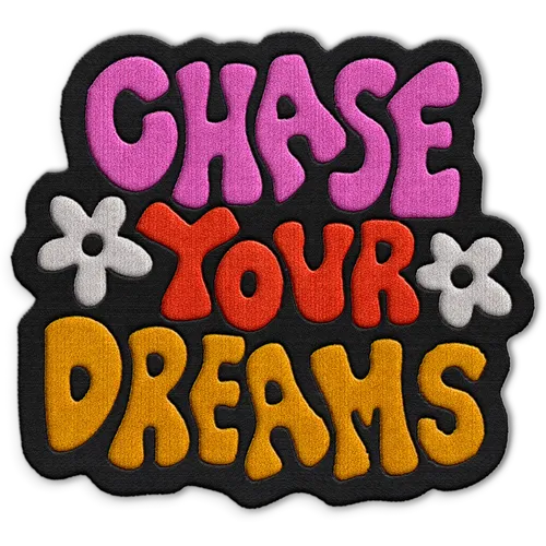 Chase Your Dreams Hat Patch - Custom Aprons Now
