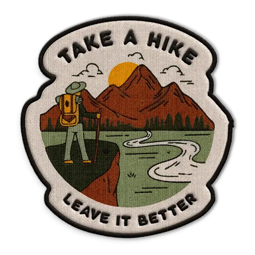 Take A Hike Hat Patch - Custom Aprons Now