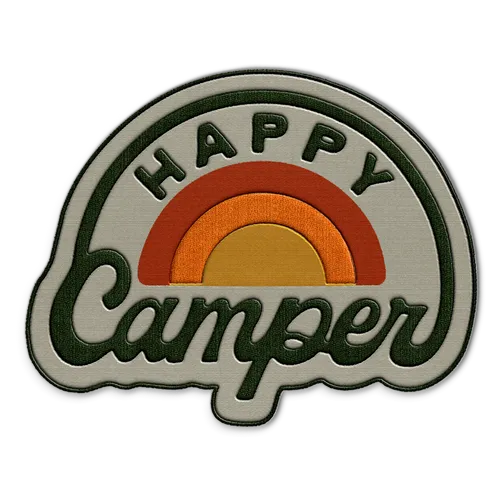 Happy Camper Hat Patch - Custom Aprons Now