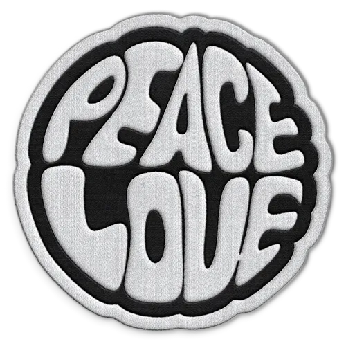 Peace Love Hat Patch - Custom Aprons Now