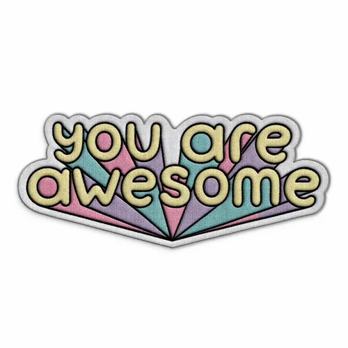 You Are Awesome Iron On Patch - Custom Aprons Now
