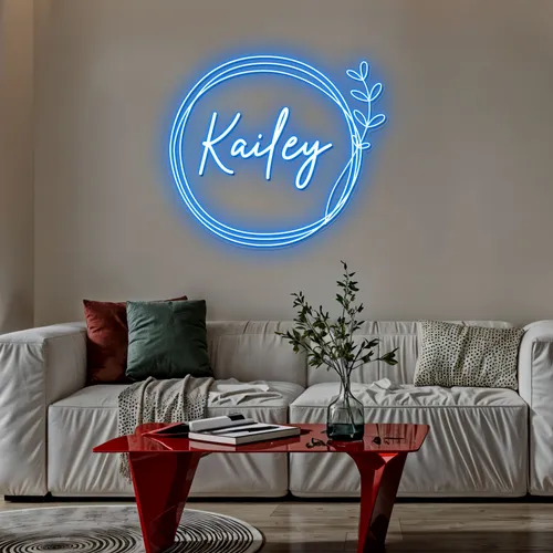 Boho Kailey Name Neon Sign - Custom Aprons Now