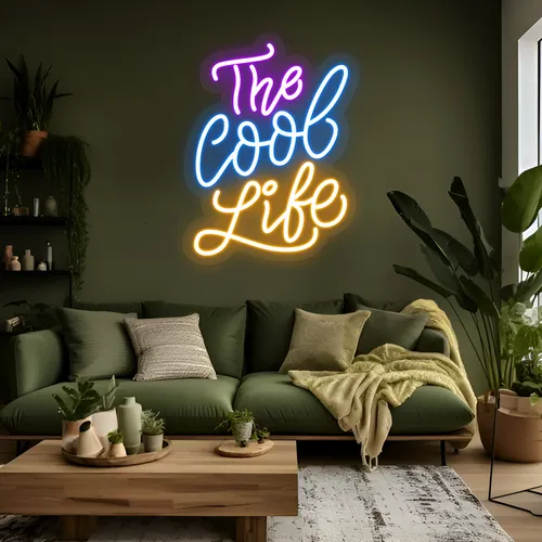 The Cool Life Neon Sign - Custom Aprons Now