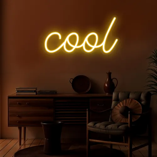 Oh Cool Neon Sign - Custom Aprons Now
