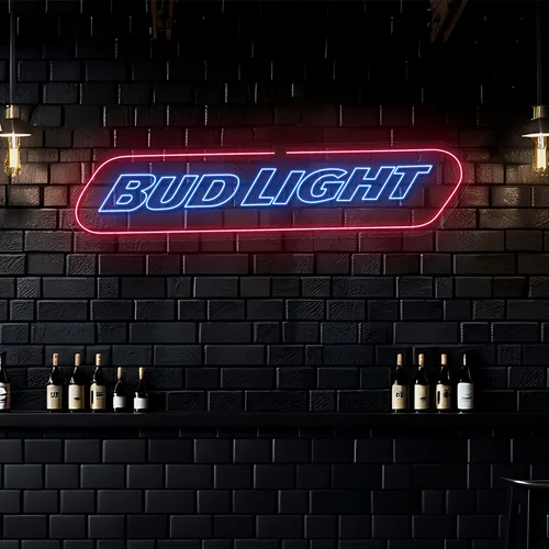 Chill Bud Light Neon Sign - Custom Aprons Now