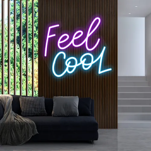 Feel Cool Neon Sign - Custom Aprons Now