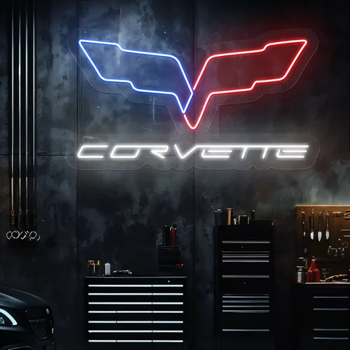 Corvette Neon Signs - Custom Aprons Now