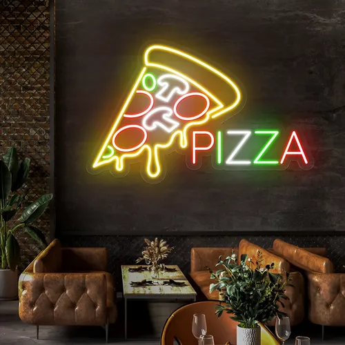 Pizza Neon Signs - Custom Aprons Now