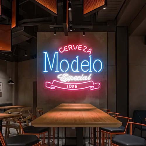 Modelo Neon Signs - Custom Aprons Now
