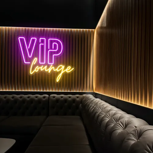 VIP Lounge Neon Signs - Custom Aprons Now