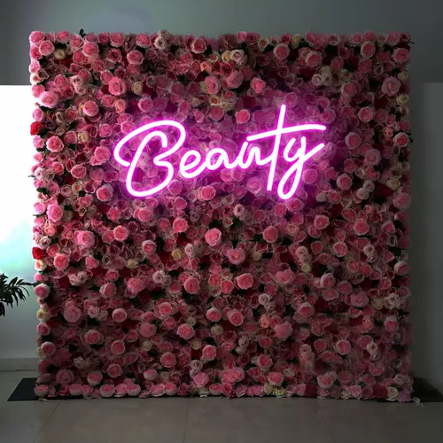 Radiant Beauty Pink Neon Sign - Custom Aprons Now