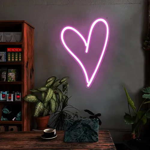 Sweetheart Pink Neon Sign - Custom Aprons Now
