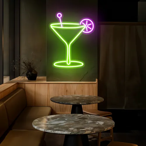 Lush Glass Neon Sign - Custom Aprons Now