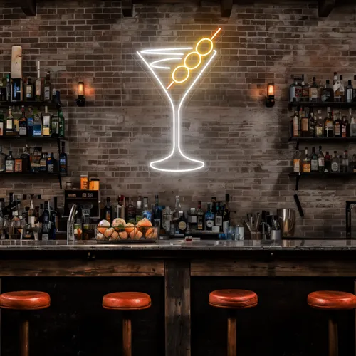 Vibe Glass Neon Signs - Custom Aprons Now