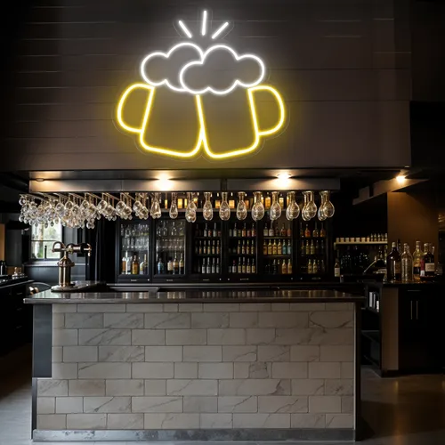 Chill Glass Neon Sign - Custom Aprons Now