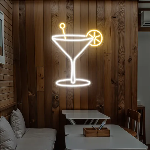 Glow Glass Neon Sign - Custom Aprons Now