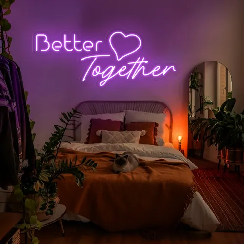 Better Together Neon Signs - Custom Aprons Now