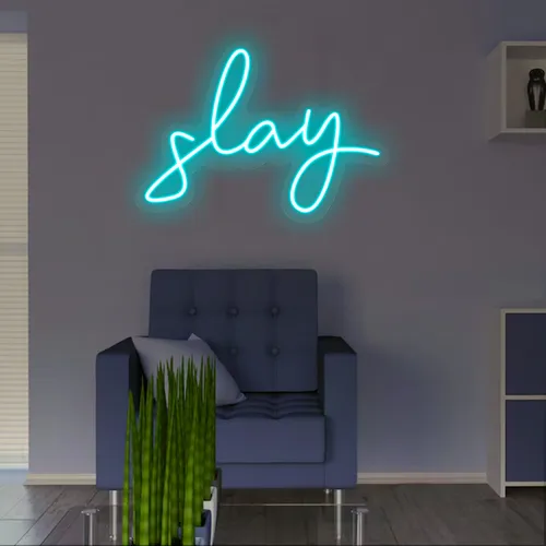 Slay Neon Sign - Custom Aprons Now