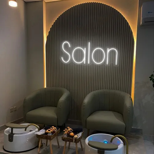 Salon Neon Sign - Custom Aprons Now