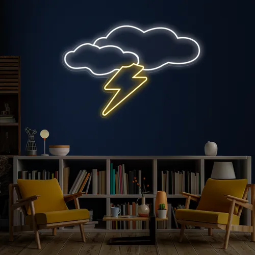Thunder Cloud Neon Sign - Table Covers Now