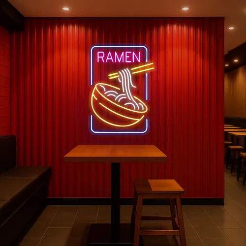 Custom Ramen Neon Signs - Table Covers Now