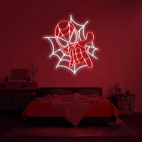 Custom Spiderman Neon Signs - Table Covers Now