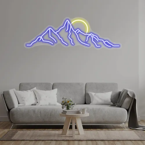 Custom Mountain Neon Signs - Table Covers Now