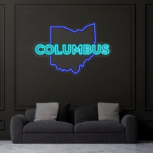 Custom Neon Signs In Columbus - Table Covers Now