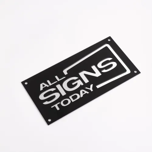 Engaraved Acrylic Sign - Custom Aprons Now