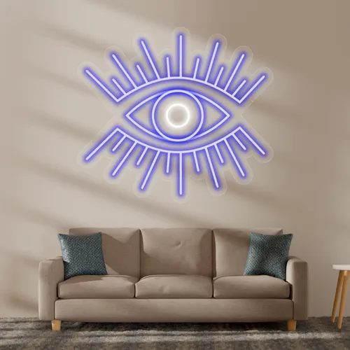 Custom Eye Neon Sign - Table Covers Now