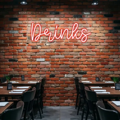 Custom Drink Neon Sign - Table Covers Now