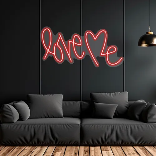 Custom Love Me Neon Signs - Table Covers Now