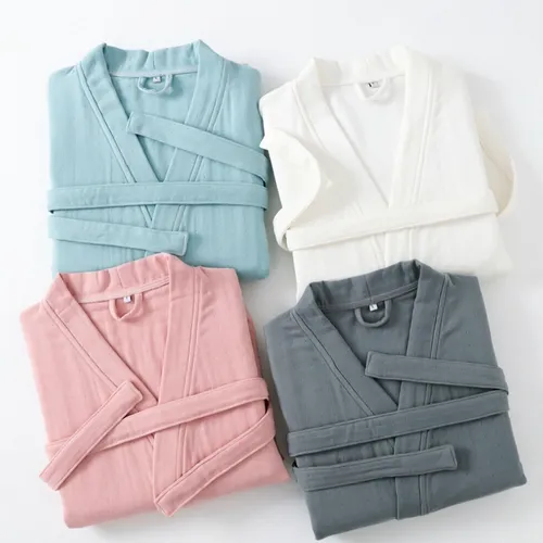 4 Layer Gauze Cotton Bathrobes - Table Covers Now