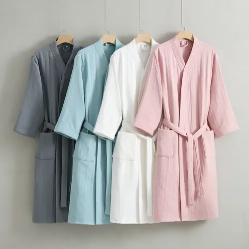 4 Layer Gauze Cotton Bathrobes - Table Covers Now