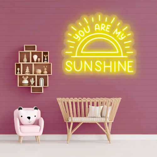 Custom Sun Neon Signs - Table Covers Now