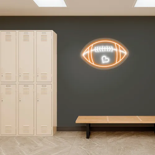 Custom Football Neon Signs - Table Covers Now