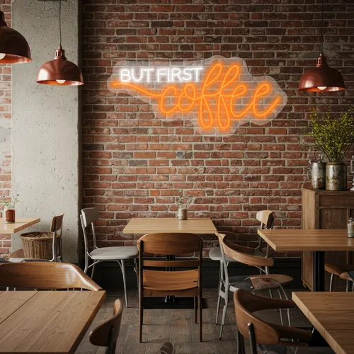 Custom Neon Cafe Signs - Table Covers Now