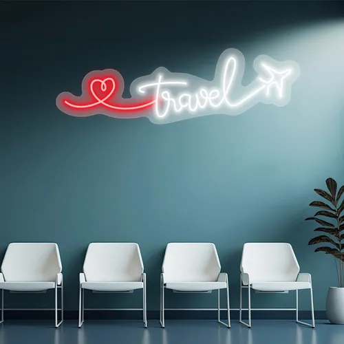 Custom Airplane Neon Signs - Table Covers Now