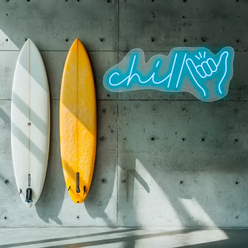 Custom Chill Neon Signs - Custom Aprons Now