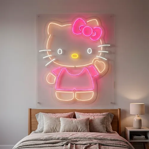 Custom Hello Kitty Neon Signs - Table Covers Now