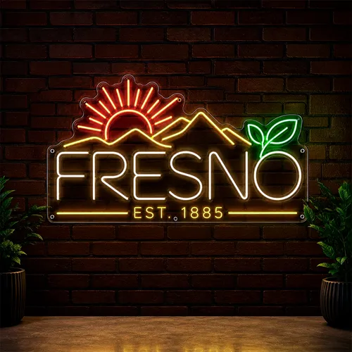 Custom Commercial Neon Signs Fresno - Table Covers Now