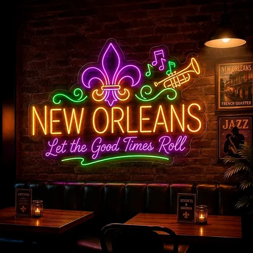 Custom Neon Signs New Orleans - Table Covers Now