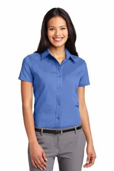Port Authority Women's Short Sleeve Easy Care Shirt. L508 - Table Covers Now